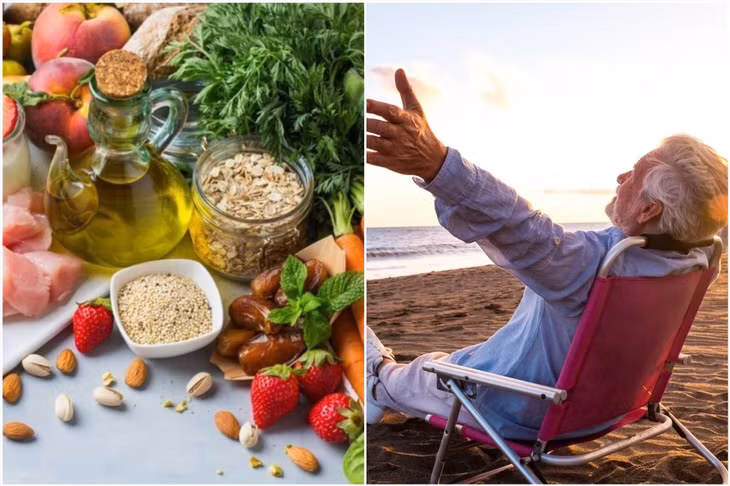 Thói quen sinh hoạt giúp kéo dài tuổi thọ. Đồ họa: Thanh Thanh