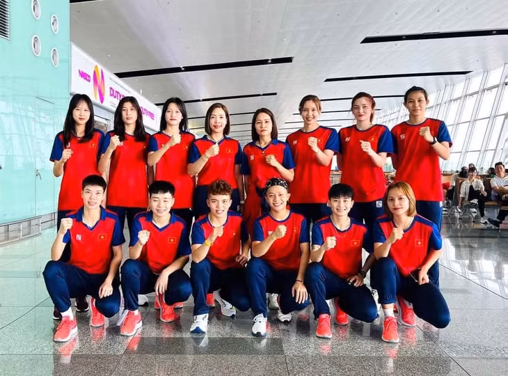 Tuyển cầu mây nữ Việt Nam vô địch thế giới nội dung 4 người. Ảnh: Đội tuyển cầu mây Việt Nam