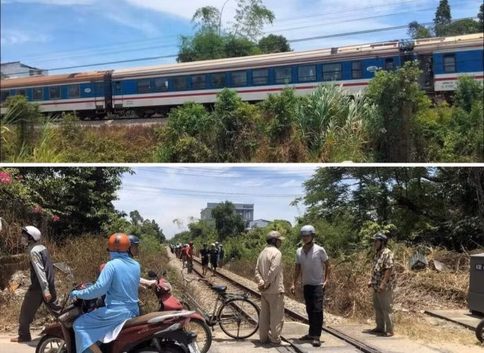 Nam thanh niên đi bộ trên đường sắt bị tàu hỏa tông tử vong 1