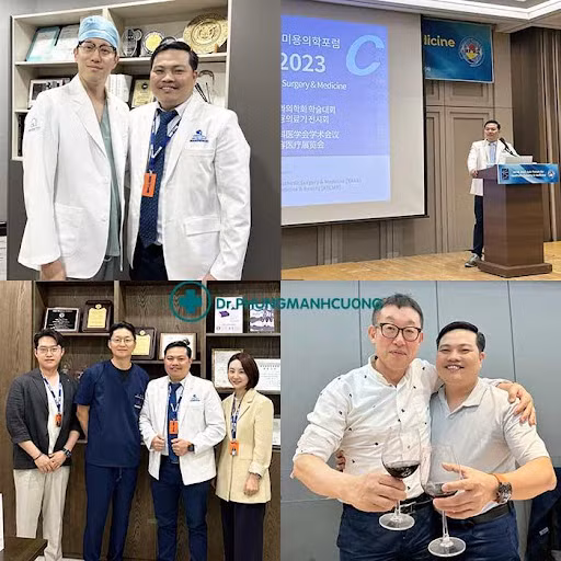 BS Phùng Mạnh Cường thường xuyên đi tu nghiệp tại Hàn Quốc