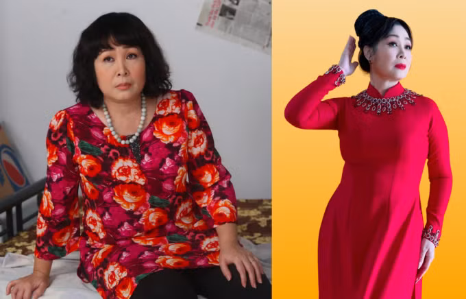 Hồng Vân trước và sau giảm cân.