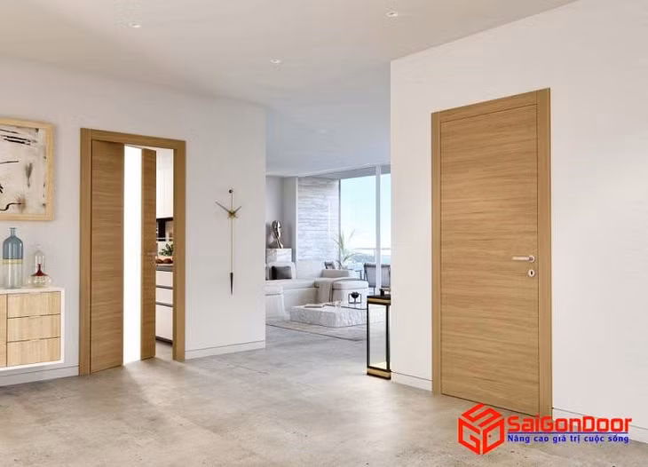 Cửa nhựa composite 2 cánh - Cửa gỗ công nghiệp bền đẹp ảnh 3