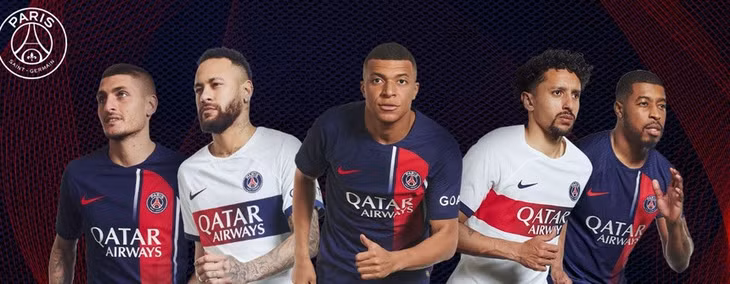 PSG vẫn lấy hình ảnh của Mbappe để quảng bá.