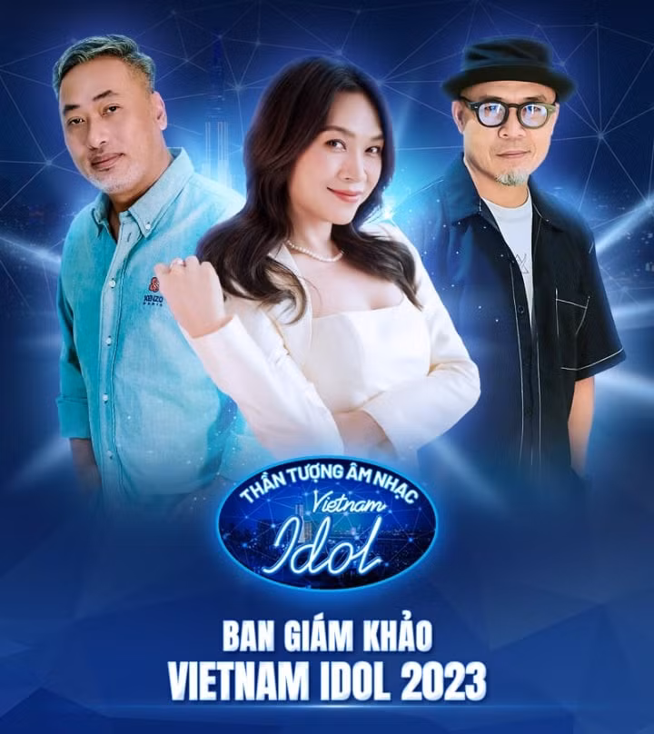 Bộ ba giám khảo Vietnam Idol 2023.