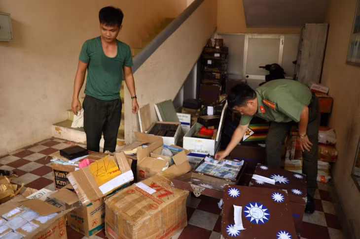 Cơ quan Công an thu giữ tang vật.