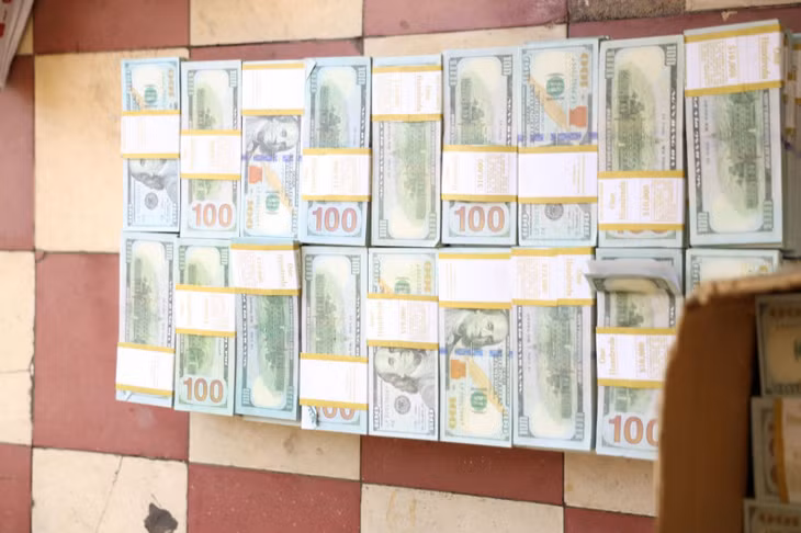 Số ngoại tệ giả bị phát hiện.