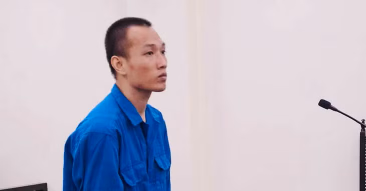 Bị cáo Huy tại phiên tòa ngày 27/7.