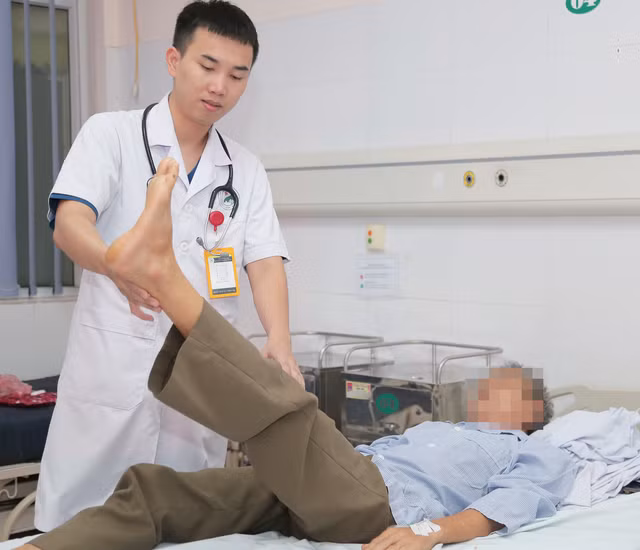 Sau cấp cứu đột quỵ, bệnh nhân đang hồi phục tốt. Ảnh: BVCC
