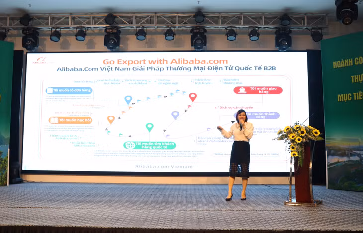 Các chuyên gia trong lĩnh vực TMĐT chia sẻ các nội dung tại buổi tập huấn.