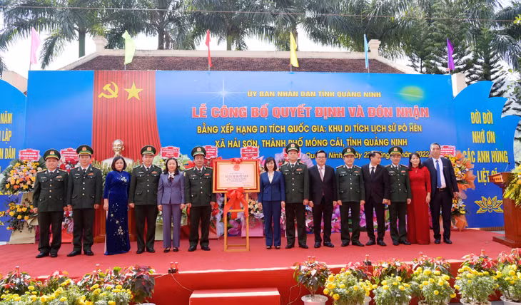 Khu di tích lịch sử Pò Hèn đã được xếp hạng là Di tích Quốc gia vào tháng 9/2022