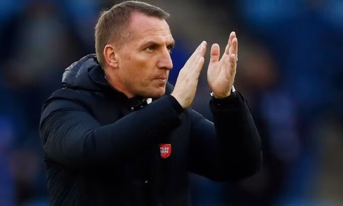 Rodgers là ứng viên tiềm năng thay thế Solskjaer dẫn dắt Man Utd. Ảnh: Reuters.
