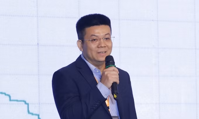 Ông Nguyễn Hồng Thắng, Giám đốc VNNIC chia sẻ tại sự kiện. Ảnh: Lưu Quý