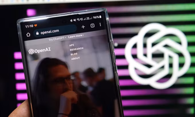 Giao diện website OpenAI. Ảnh: Bảo Lâm