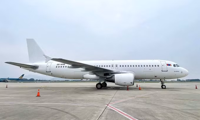Một tàu bay thuê ướt cho cao điểm Tết của Bamboo Airways. Ảnh: BAV