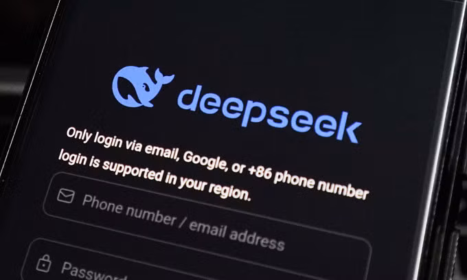 Giao diện DeepSeek trên smartphone. Ảnh: Bảo Lâm