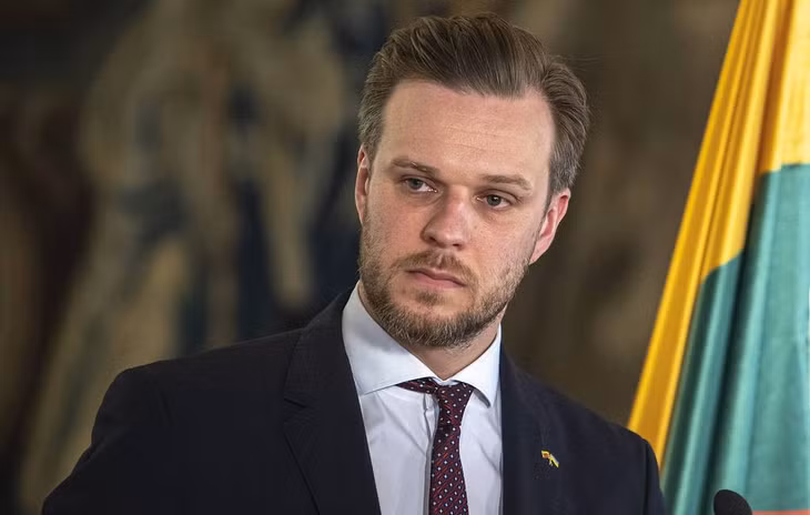 Ngoại trưởng Litva, Gabrielius Landsbergis. Ảnh: EPA-EFE