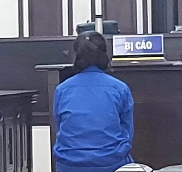 Bị cáo Ngọc tại phiên toà.