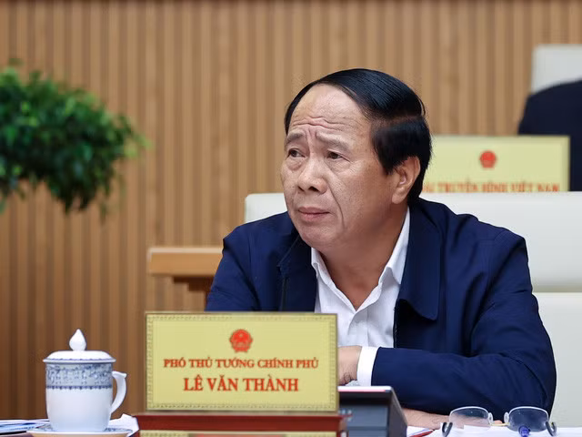Phó Thủ tướng Lê Văn Thành tại phiên họp - Ảnh: VGP/Nhật Bắc