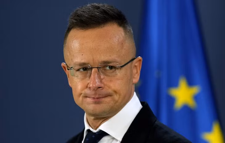 Bộ trưởng Ngoại giao và Kinh tế Đối ngoại Hungary Peter Szijjarto. Ảnh: AP