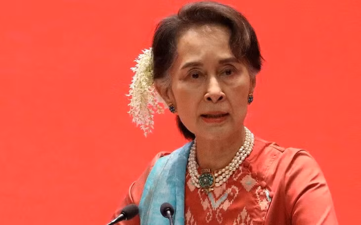 Bà Aung San Suu Kyi, khi giữ chức Cố vấn nhà nước Myanmar, dự 1 hội nghị ở Naypyitaw, Myanmar, ngày 28/1/2019. (Ảnh: Reuters)
