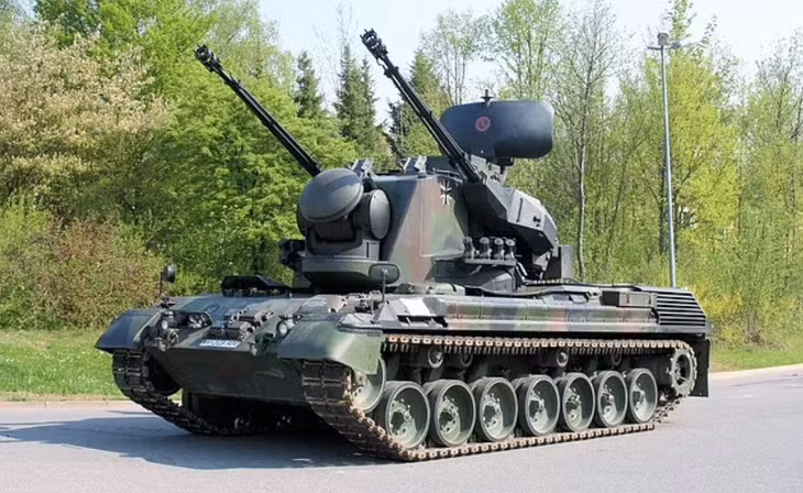 Đức sẽ cung cấp 50 hệ thống phòng không Gepard cho Ukraine. Ảnh: Daily Mail