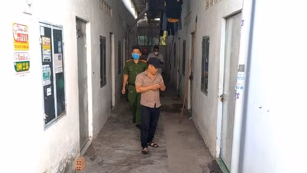 Khu vực nhà trọ nơi xảy ra vụ việc.