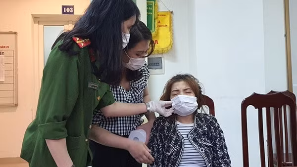 Đối tượng Hải bị bắt giữ ngay sau khi gây án.