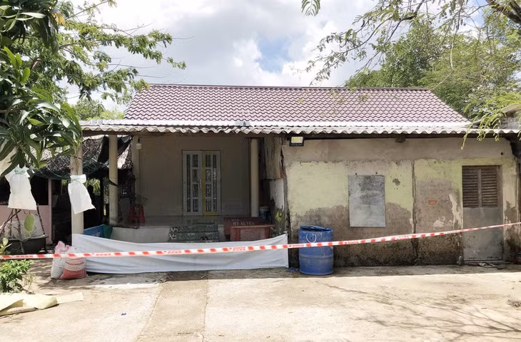 Căn nhà xảy ra vụ việc. Ảnh: Hoàng Giang.