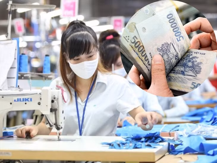 Nếu tăng lương tối thiểu vùng thêm 6%, lương của người lao động tăng lên khoảng 180.000 – 260.000 đồng/tháng. Đồ họa: M.H