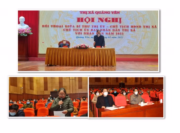 Hội nghị đối thoại trực tiếp giữa Bí thư, Chủ tịch HĐND, UBND với nhân dân đã trở thành hoạt động thường niên của TX Quảng Yên.