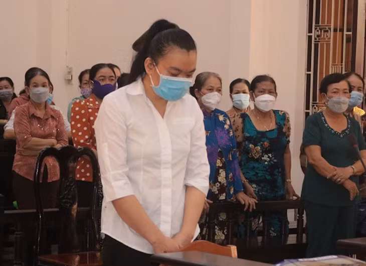 Bị cáo tại phiên tòa.