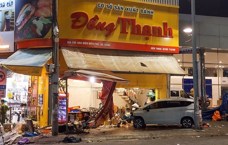Hiện trường vụ tai nạn. Ảnh: Đoàn Nguyên.