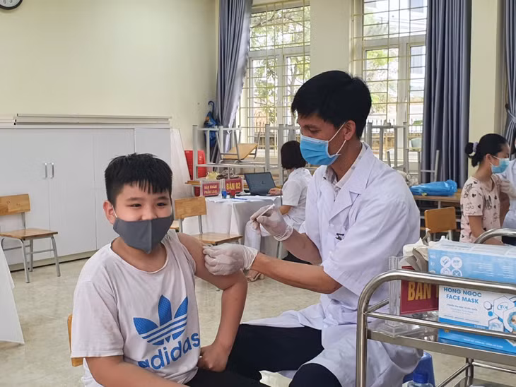 Ngày 27/4, huyện Hải Hà triển khai tiêm vaccine phòng Covid-19 cho trẻ em trong độ tuổi 5 đến dưới 12 tuổi trên diện rộng.