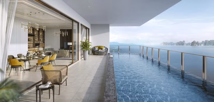 Biệt thự Sky Pool Villa thuộc dự án InterContinental Residences Halong Bay.