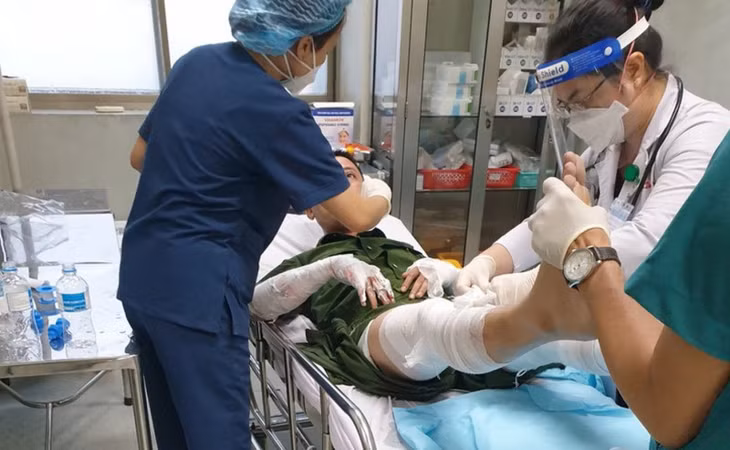 3 trong 4 cán bộ chiến sĩ Công an bị phỏng trong vụ cưỡng chế đã xuất viện.