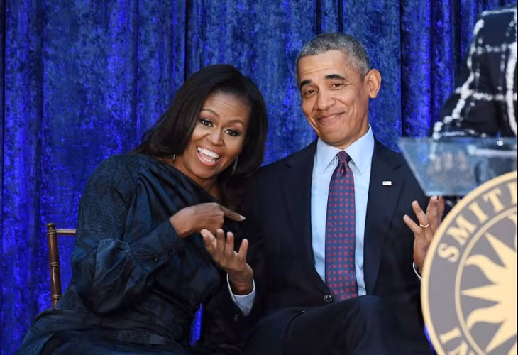 Vợ chồng cựu Tổng thống Mỹ Barack Obama đứng đầu danh sách được ngưỡng mộ nhất thế giới. Ảnh: Washington Post