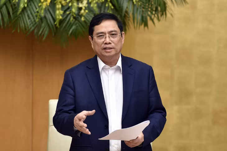 Thủ tướng Phạm Minh Chính yêu cầu UBND các tỉnh, thành phố trực thuộc Trung ương chỉ đạo các cấp, thực hiện đúng tinh thần Nghị quyết số 128/NQ-CP ngày 11/10/2021 của Chính phủ về “Thích ứng an toàn, linh hoạt, kiểm soát hiệu quả dịch COVID-19” - Ảnh: VGP/Nhật Bắc
