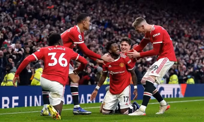 Fred liên tục được chọn là cầu thủ hay nhất của Man Utd trong những trận gần đây. Ảnh: PA.