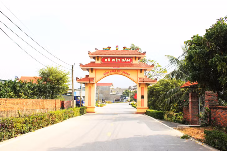 Tuyến đường kiểu mẫu ở xã Việt Dân, thị xã Đông Triều