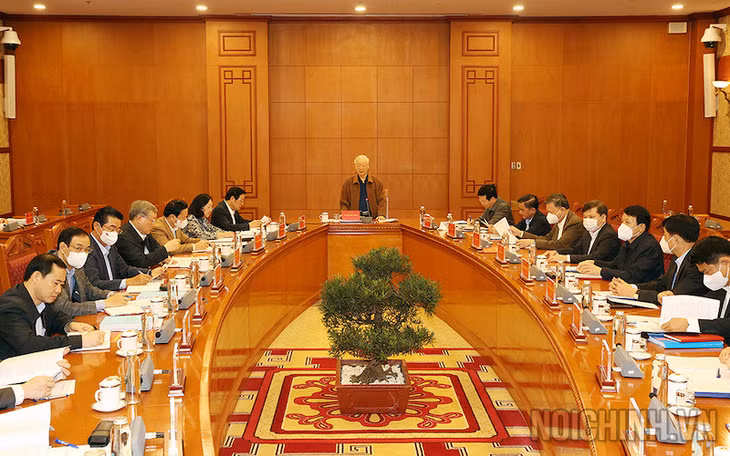 Một cuộc họp Thường trực Ban Chỉ đạo Trung ương về phòng, chống tham nhũng, tiêu cực. (Ảnh: noichinh.vn)