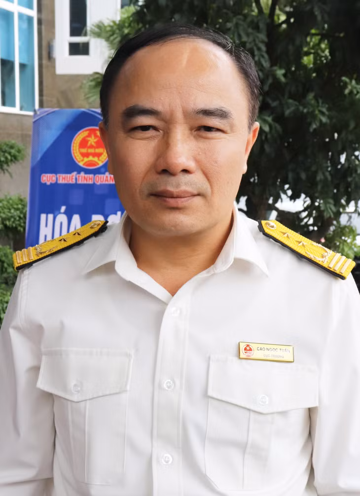 Ông Cao Ngọc Tuấn, Cục trưởng Cục Thuế tỉnh.