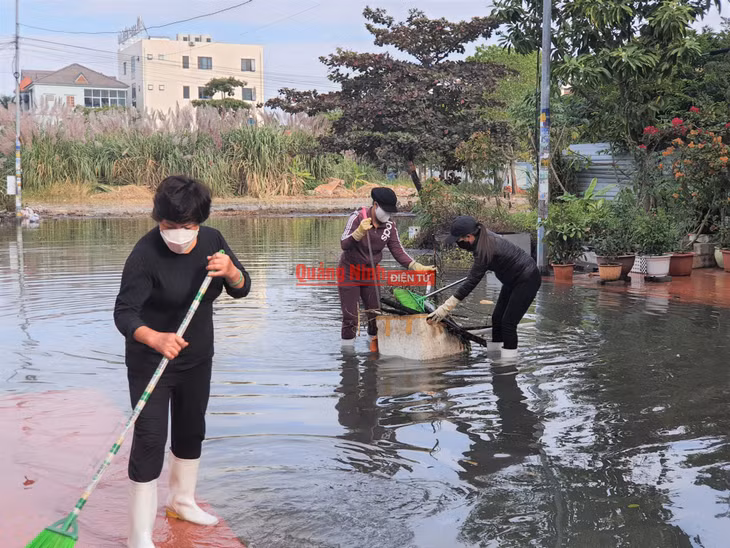 Người dân sống tại các khu vực trên tập trung dọn dẹp, thu gom rác trôi nổi để tránh ảnh hưởng tới môi trường sống.