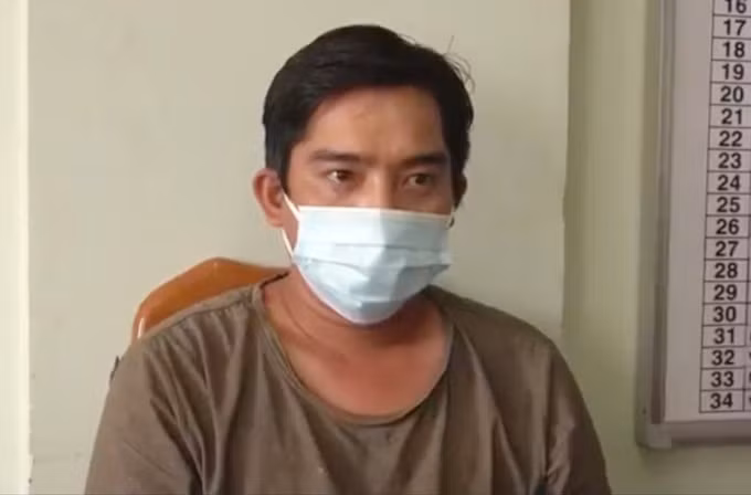 Ti tại cơ quan điều tra. Ảnh: Nhật Vy