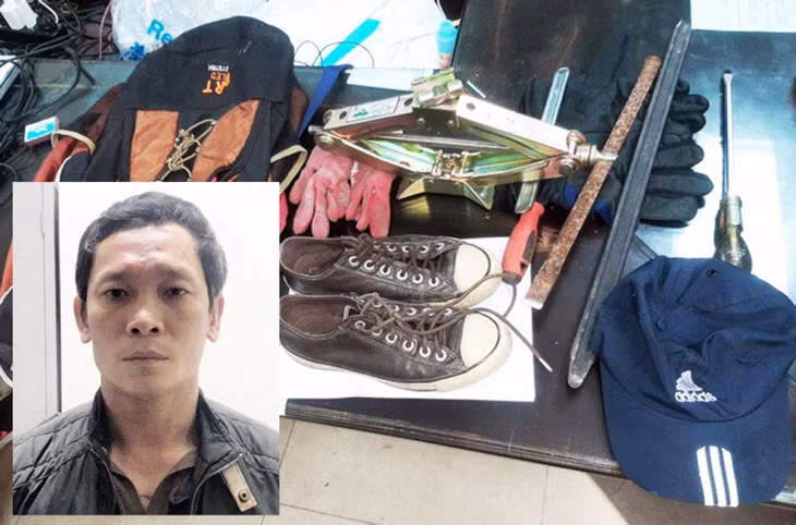 Nguyễn Tuấn Minh và công cụ phá kép trộm cắp tài sản.