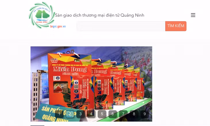 Nhiều sản phẩm của tỉnh Quảng Ninh được niêm yết trên sàn giao dịch thương mại điện tử Quảng Ninh (http://teqni.gov.vn).