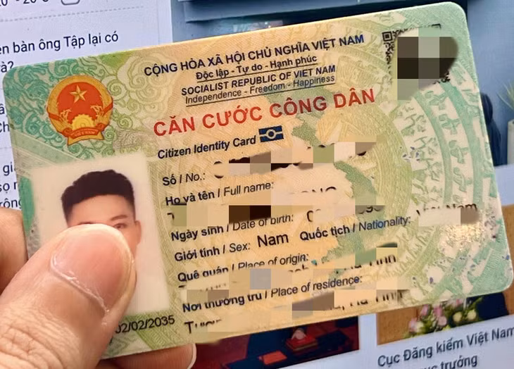 Căn cước công dân gắn chip - Ảnh: DANH TRỌNG