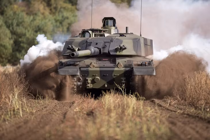 Tháp pháo xe tăng Challenger 2 được trang bị pháo L30A1 cỡ nòng 120 ly. Ảnh: Forces.net