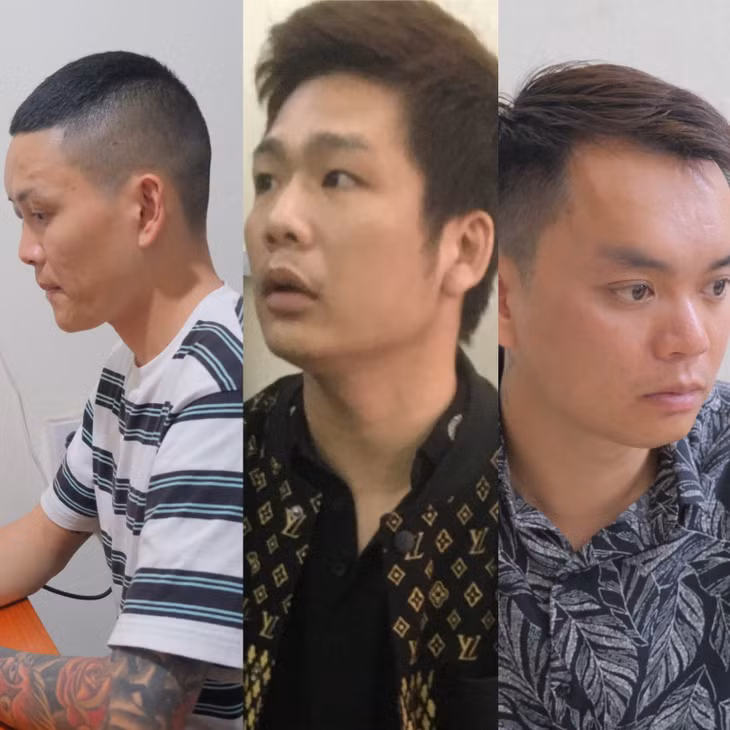 Các đối tượng bị bắt giữ.
