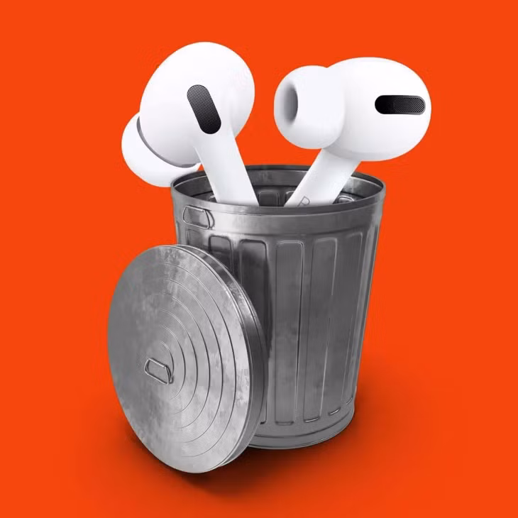 Rất nhiều chiếc Airpods bị vứt đi mỗi năm vì pin chai
