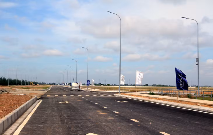 Hạ tầng kỹ thuật KCN Bắc Tiền Phong đang hoàn thiện, sẵn sàng thu hút các nhà đầu tư thứ cấp. Ảnh: Mạnh Trường